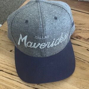 Mitchell & Ness Mavericks Gray and Navy Hat